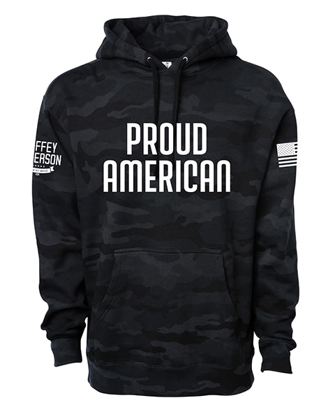 Proud American Black Camo Hoodie