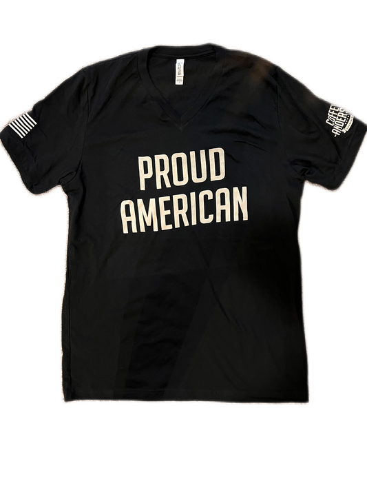 Proud American V Neck Tee