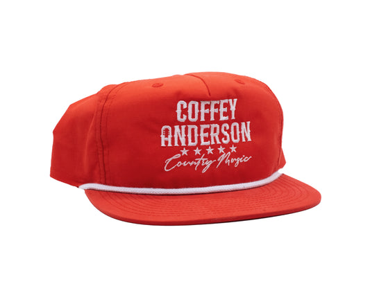 Coffey Anderson Red Logo Richardson Rope Hat